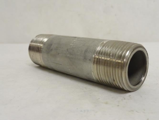 MFG- 316-80-S-1-4-1/2; Sch: 80 Pipe Nipple; SS-316; 1NPT