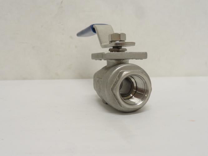 Industry-Std 1WMZ3; Manual Ball Valve; SS; 1/2 FNPT; 2000WOG