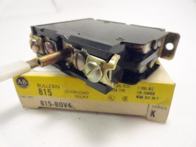 Allen-Bradley 815-B0V4; Overload Relay 1 Pole; N.C