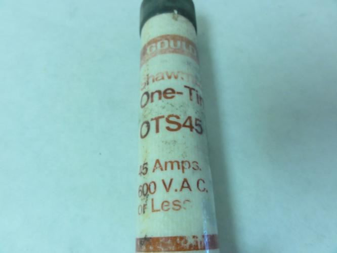 Shawmut OTS45; Fuse; One-Time; 45A; 600VAC