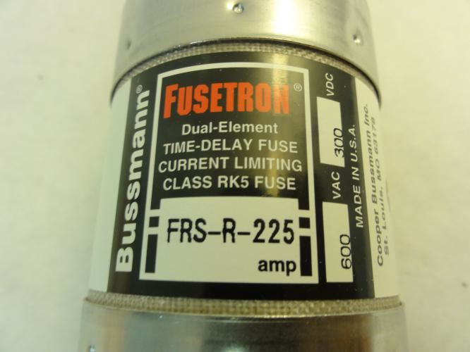 Bussmann FRS-R-225; Fusetron Fuse; 225A; 600VAC; 300VDC