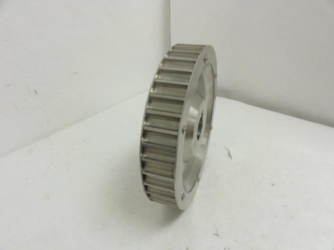 MFG- MDL-UNKN-140207; Timing Belt Pulley SS; 1.5"ID; 9-3/4" OD