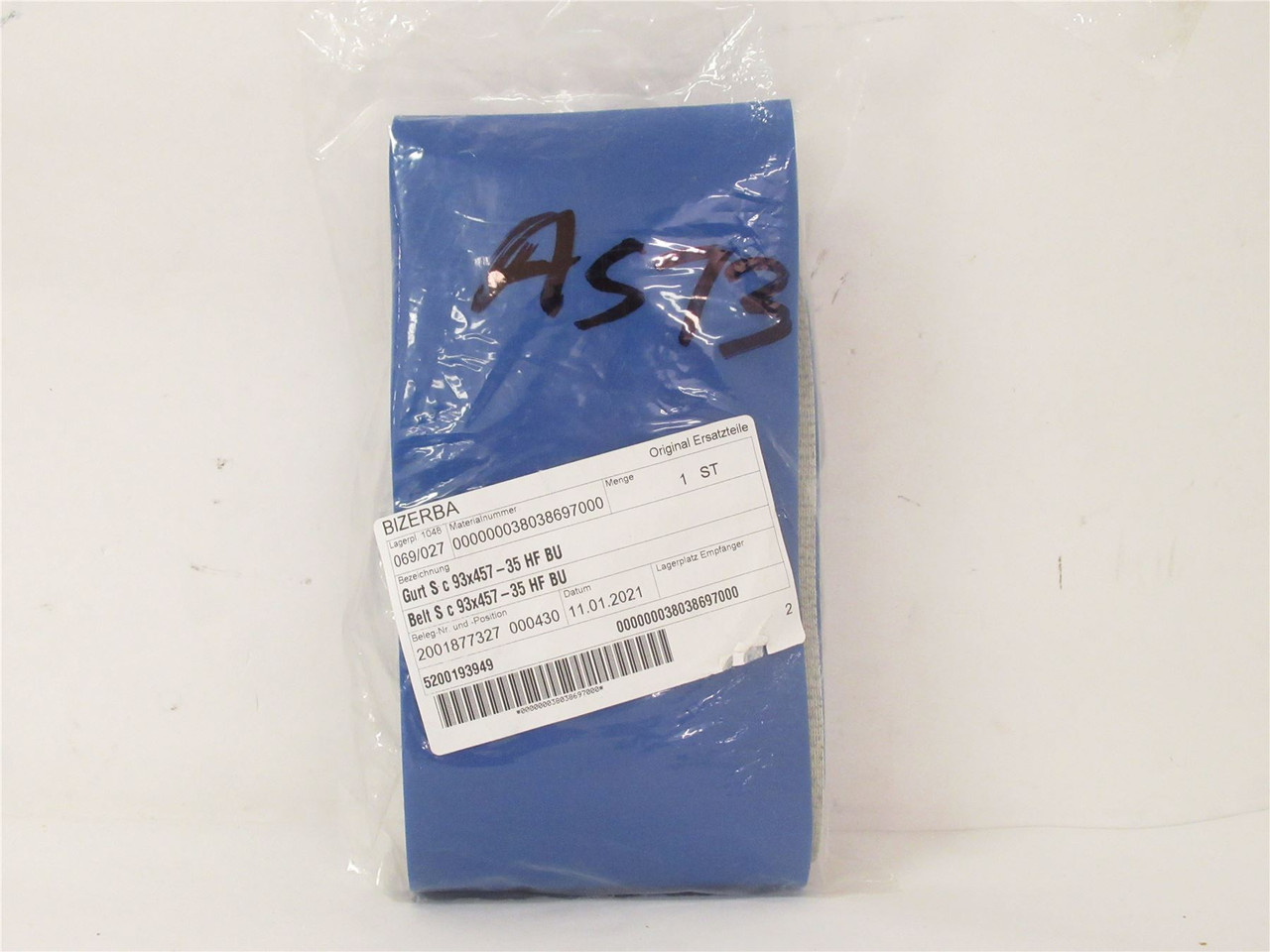 Bizerba 38038697000; Belt S c 93X457-35 HF BU