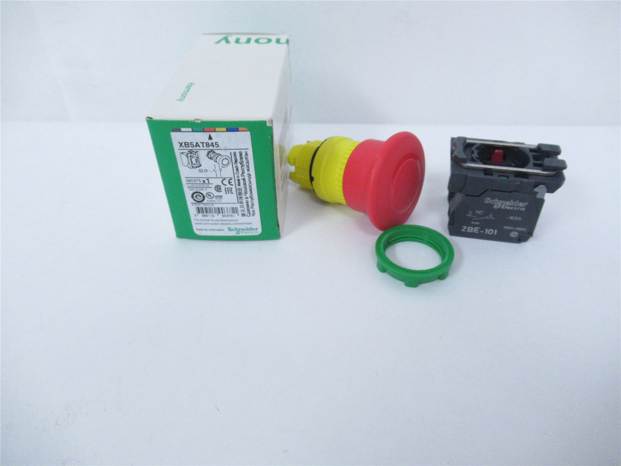 Schneider XB5AT845; Emergency Stop Switch;Pull-Reset;Red 40mm
