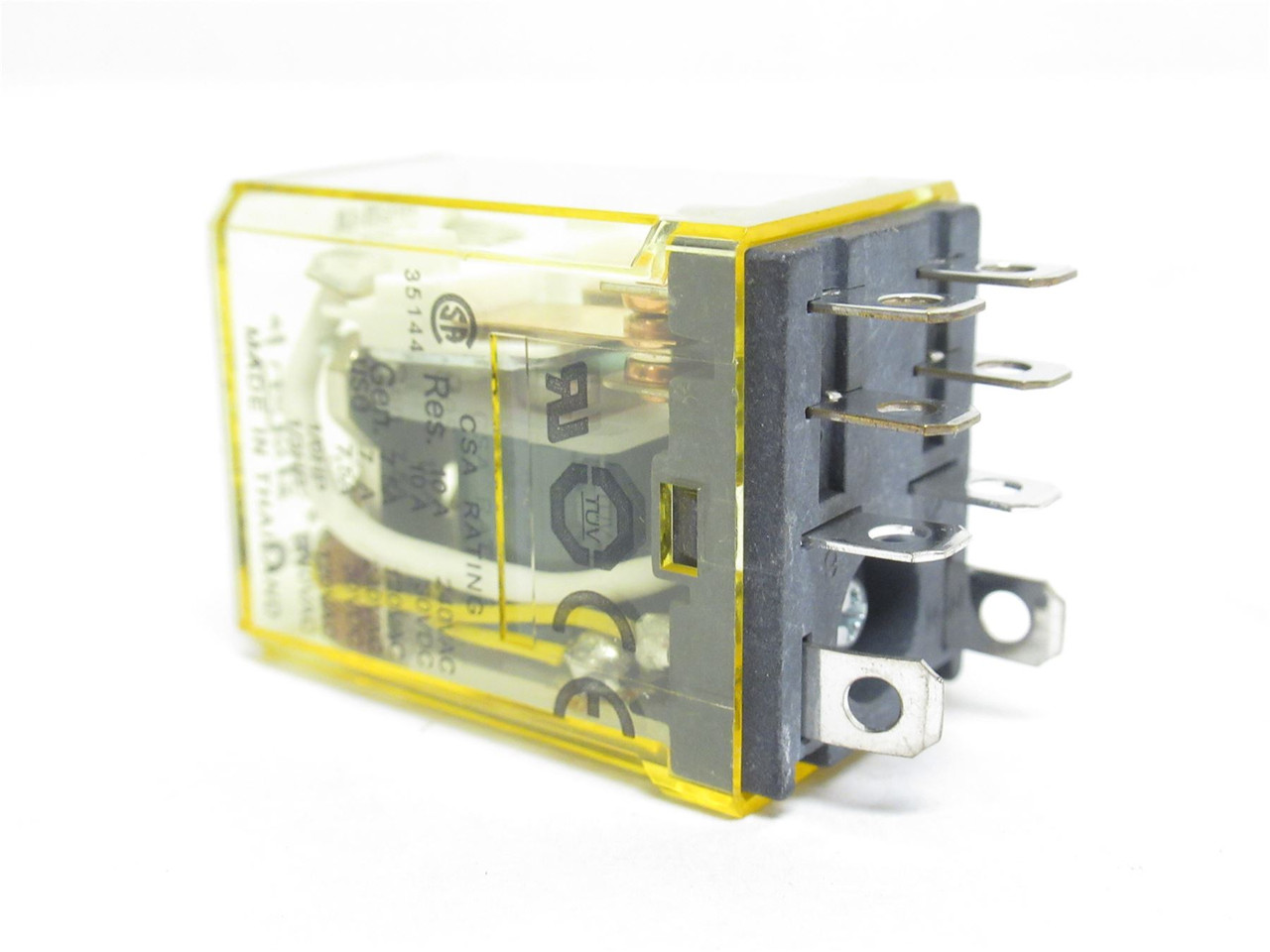 Idec RH2B-UL24VDC; Relay; 10A; 300VAC; Coil: 24VDC; DPDT