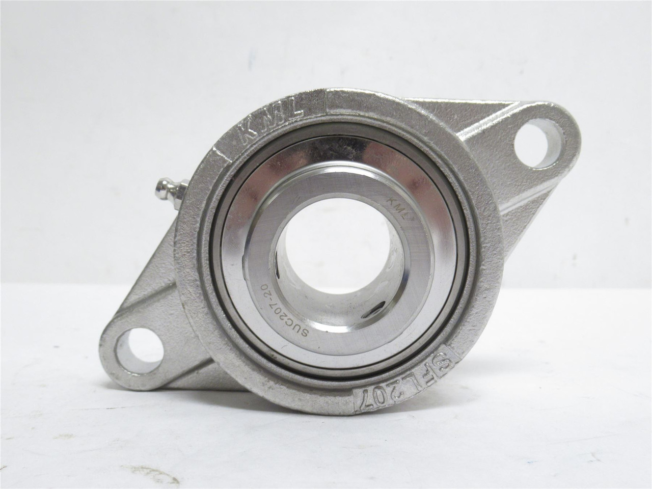 KML SSUCFL207-20-P6; Flange Bearing; SS; 1-1/4"ID; 2-Bolt