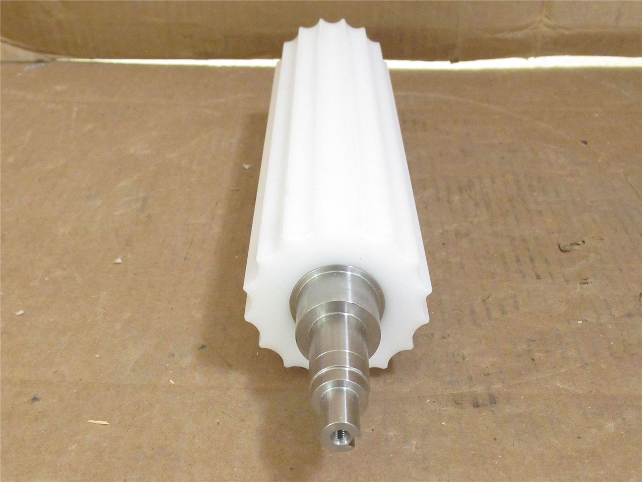 Foodmate SP30000060; White Backing Roller; 10-1/4" Belt Width