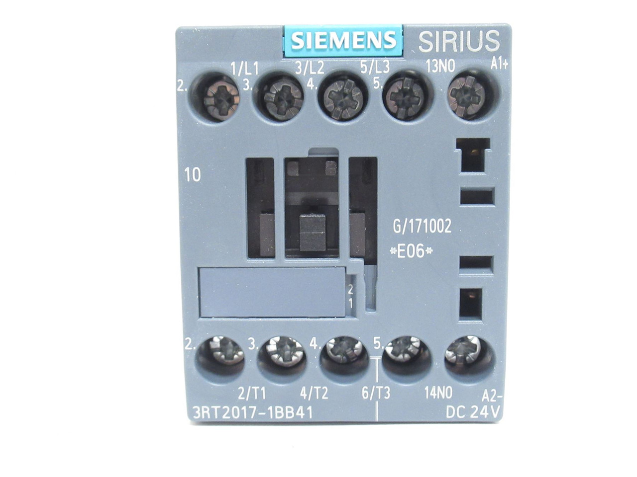 Siemens 3RT2017-1BB41; Contactor 3P; 12A; 400VAC; Coil: 24VDC