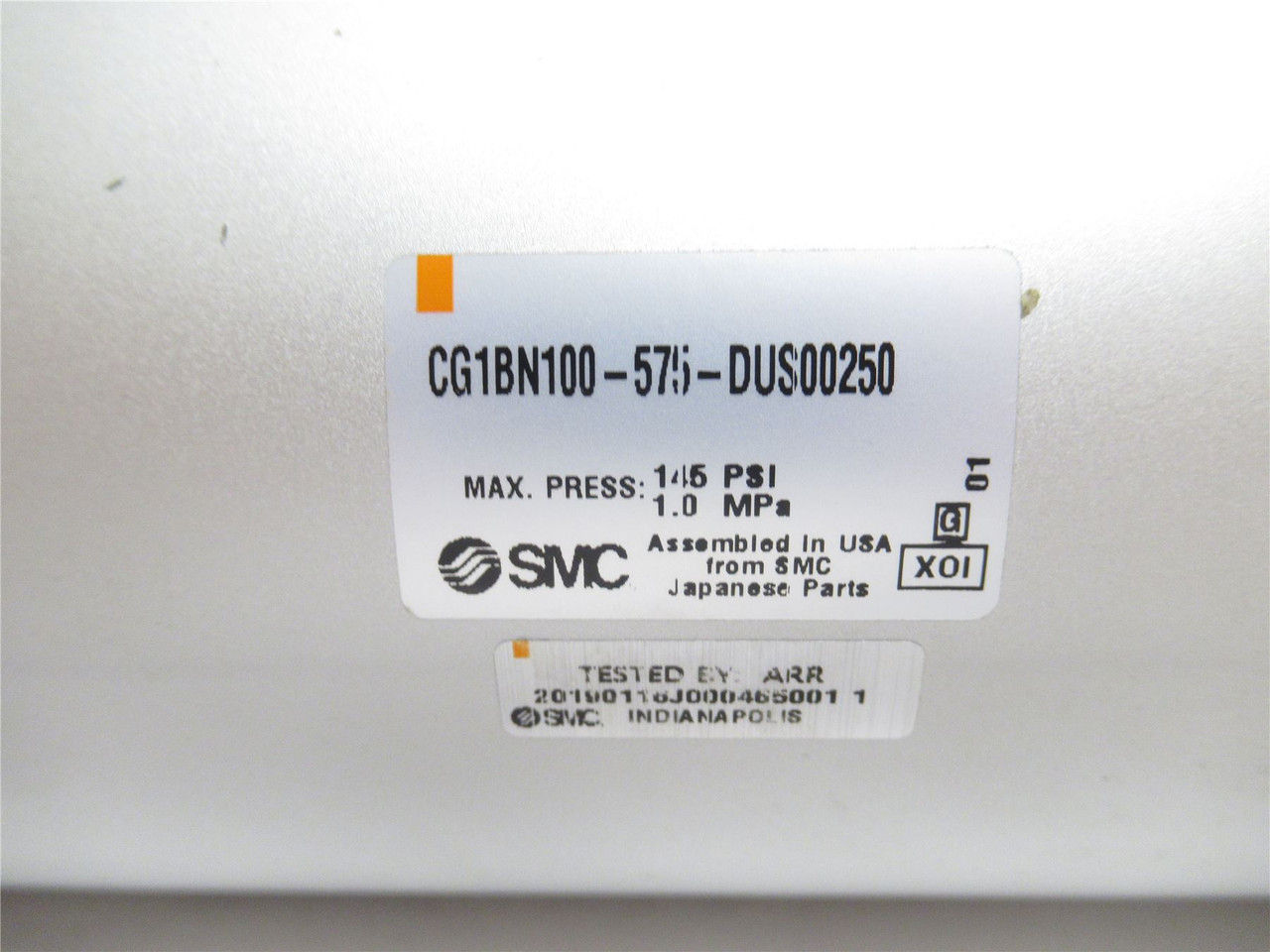 SMC CG1BN100-575-DUS 00250; Air Cylinder 100mmID; NO ROD