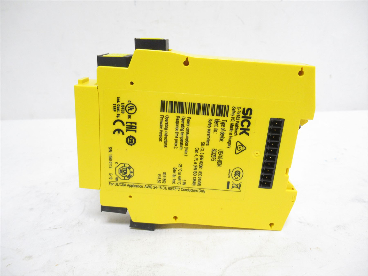 SICK UE410-8DI4; Safety Relay Module 6032675; 8X Digital Out