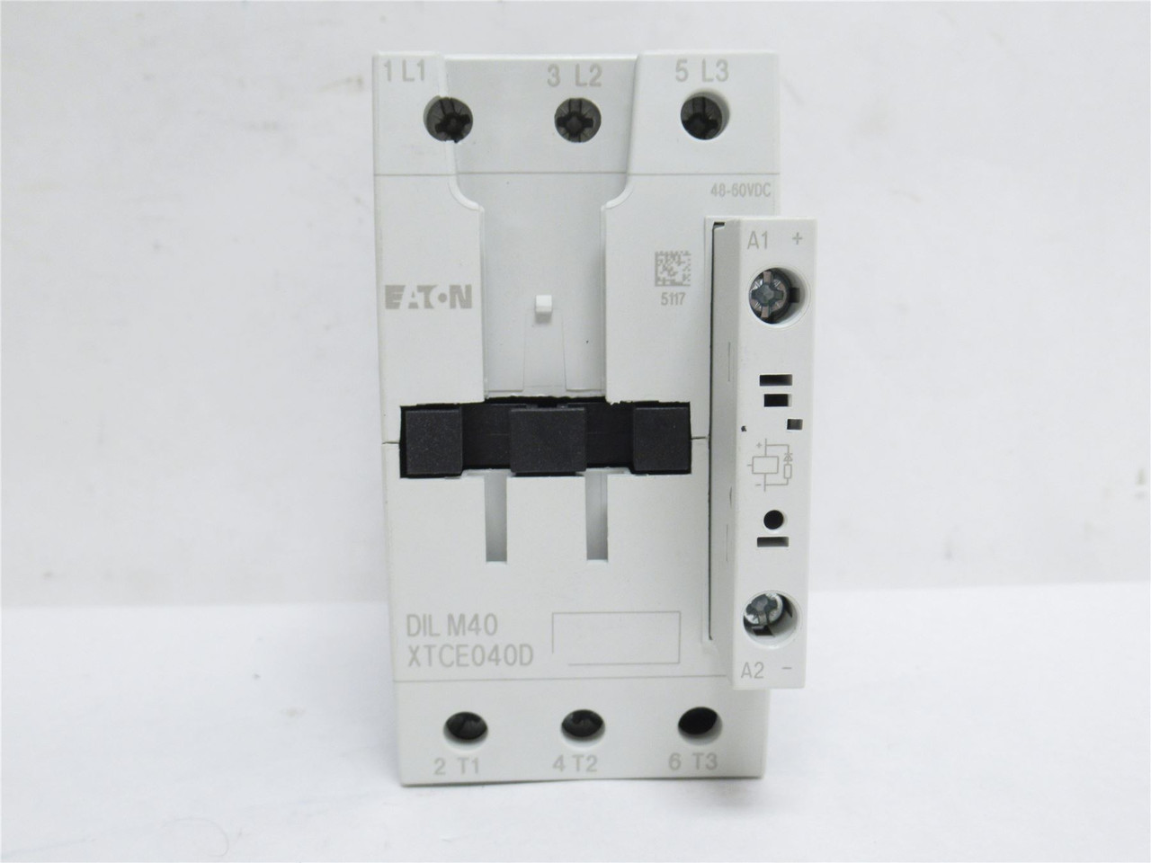 Eaton XTCE040D00WD; Contactor 40A; 3P; 600VAC; Coil: 48-60VDC