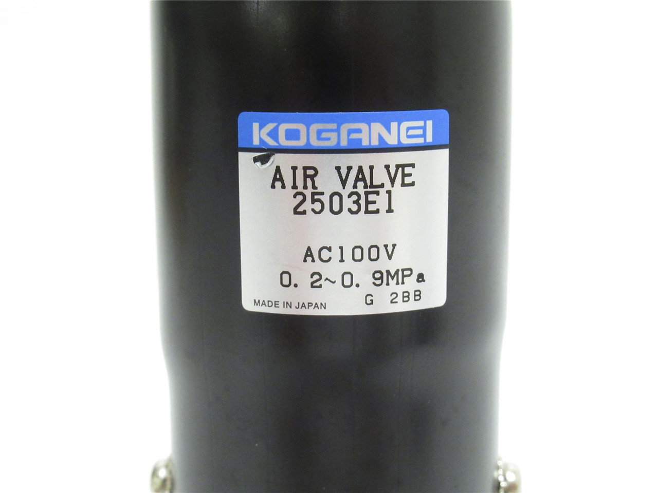 KOGANEI 25030; Directional Air Valve; 3/8NPT; 0.9MPa; AC100V