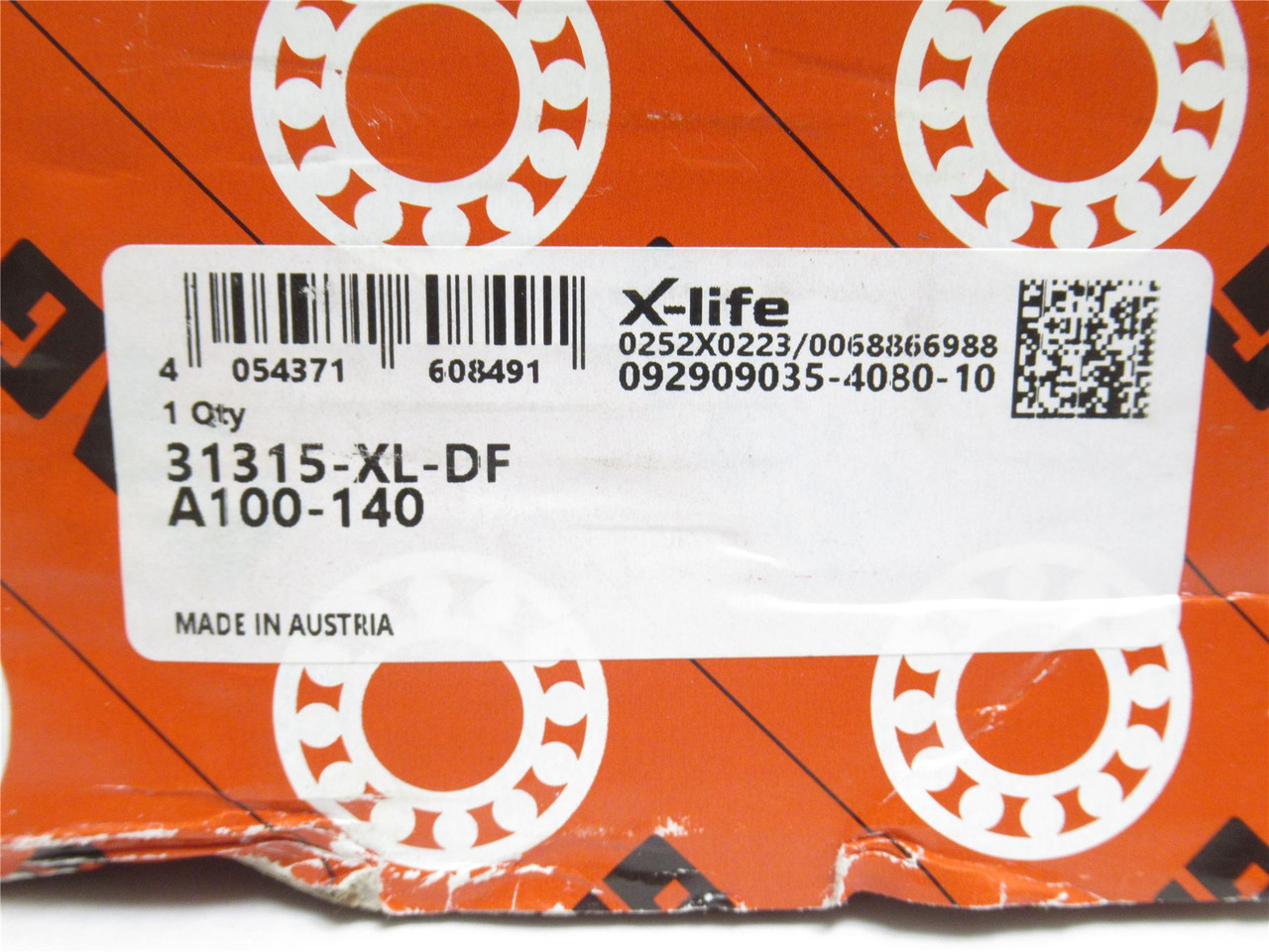 FAG 31315-XL-DF-A100-140; Tapered Roller Bearing 75mm x 160mm