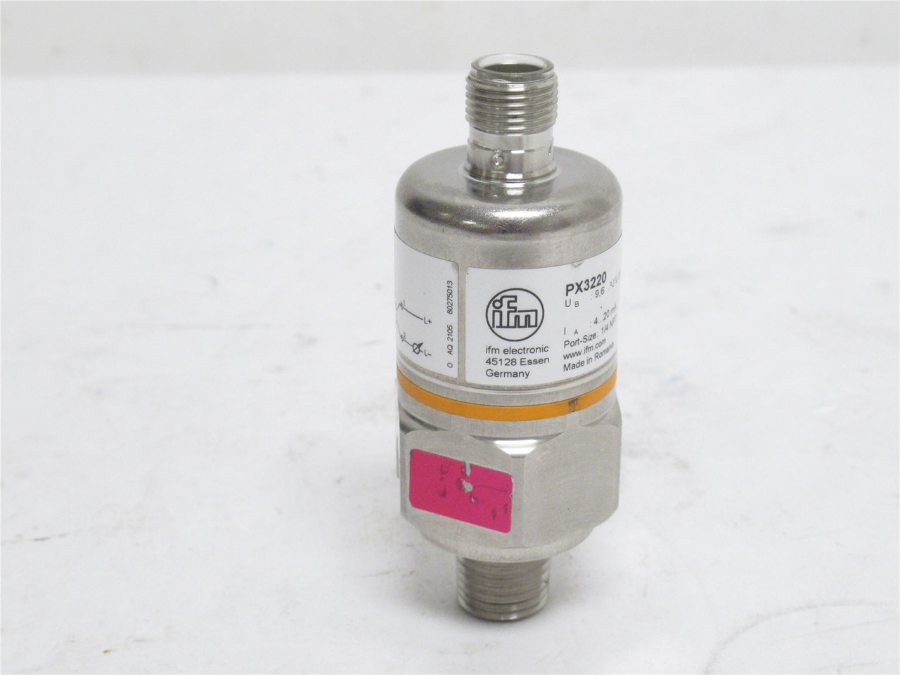 IFM PX3220; Pressure Transmitter; SS; 0-5000PSI; 32VDC; 1/4NPT