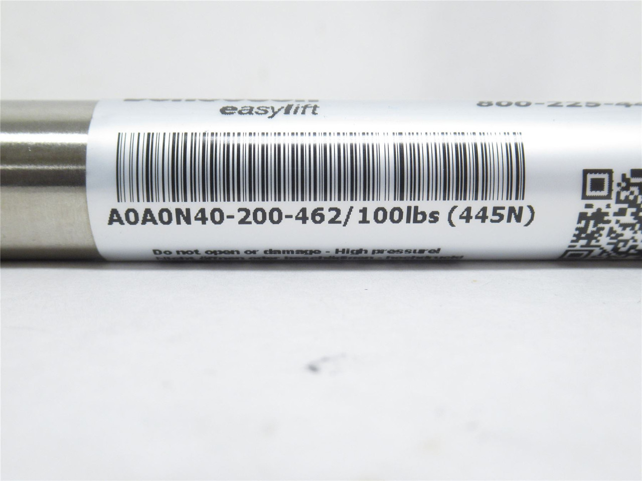 Bansbach A0A0N40-200-462; Gas Strut; SS; 7-7/8""/200mm Stroke