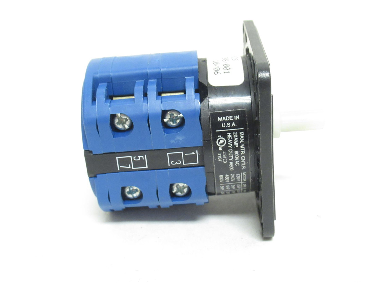 Kraus & Namier CA11-1; Switch; 12-Pos; 5HP; 6A; 600VAC