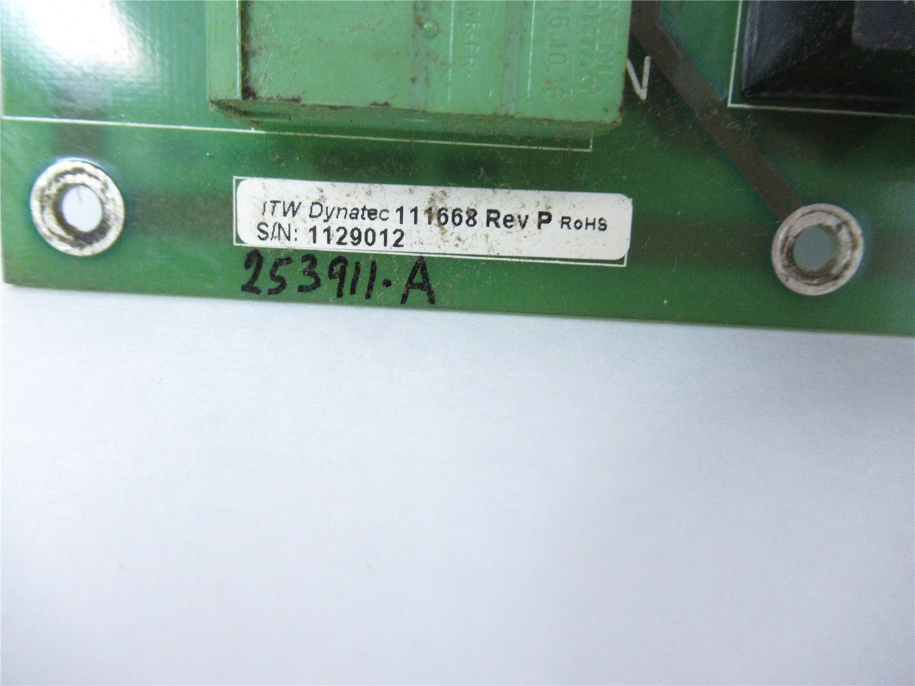 ITW Dynatec 111668R; Control Board