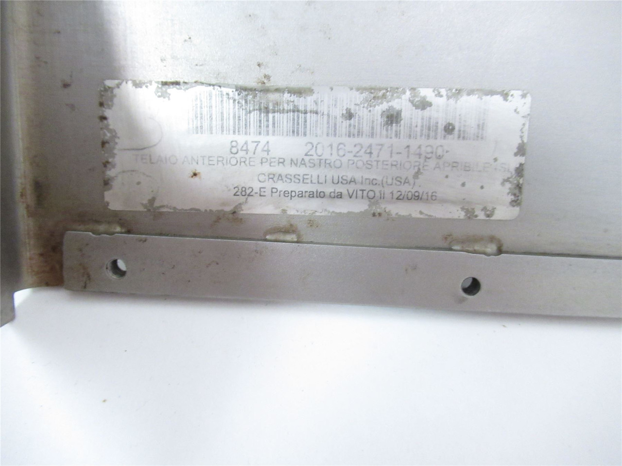 Grasselli  8474 2016-2471-1490; Plate Opening