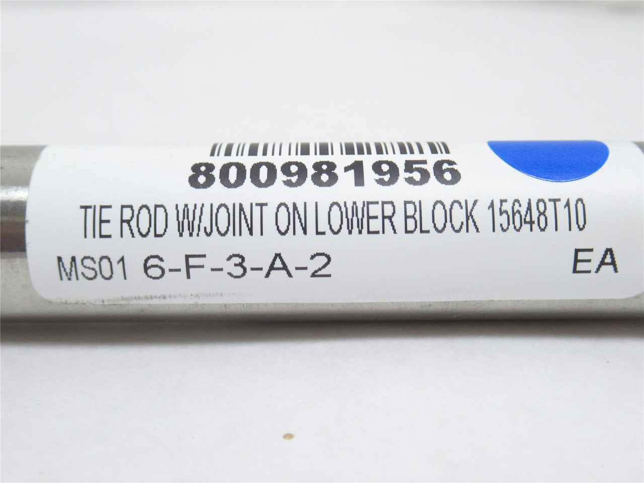 MFG- 15648T10; Lower Block Tie Rod; W/Joint; SS; 15-3/4" Long