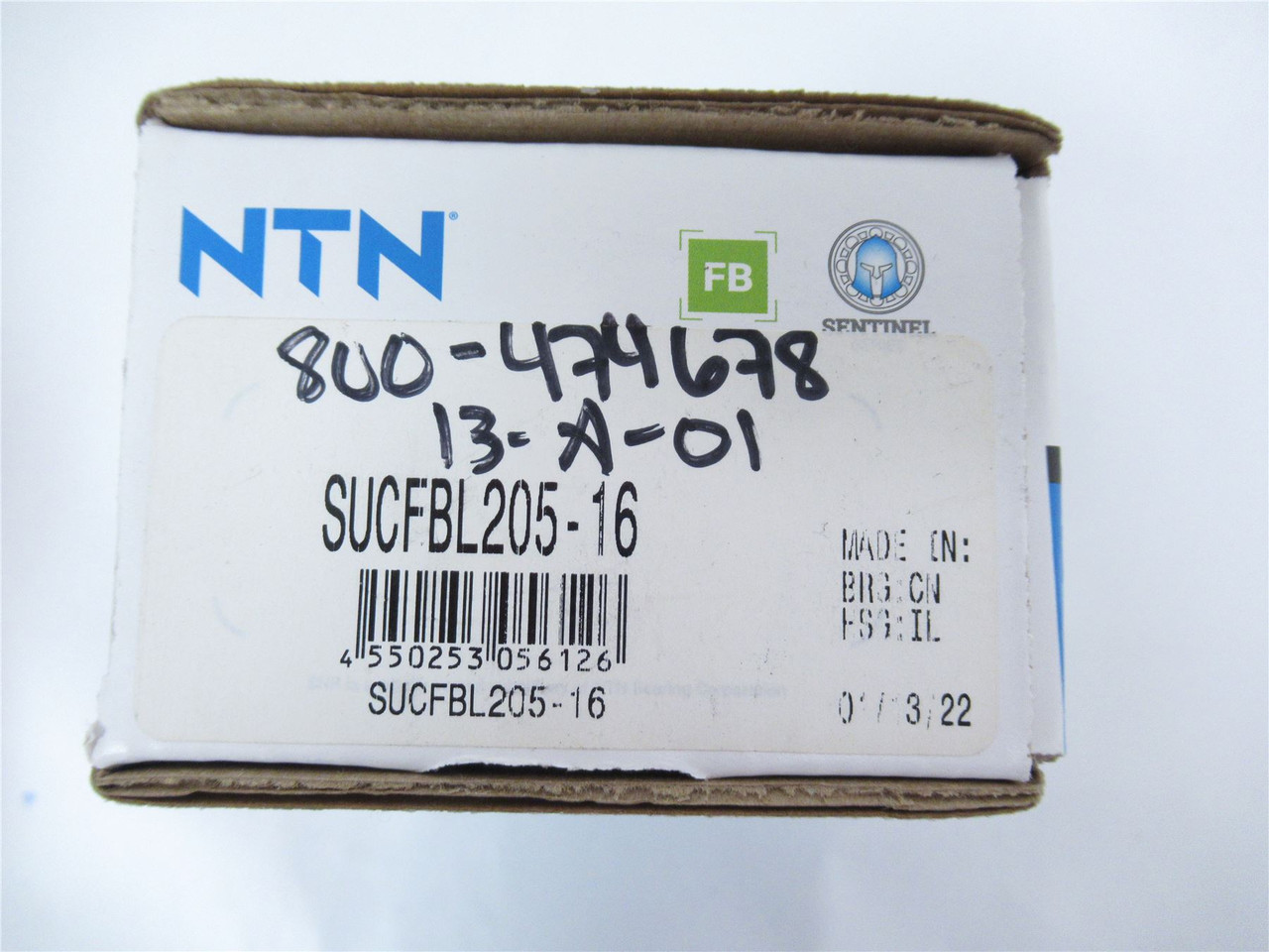 NTN SUCFBL205-16; Bearing- 3 Bolt Flanged Unit; 1" Bore