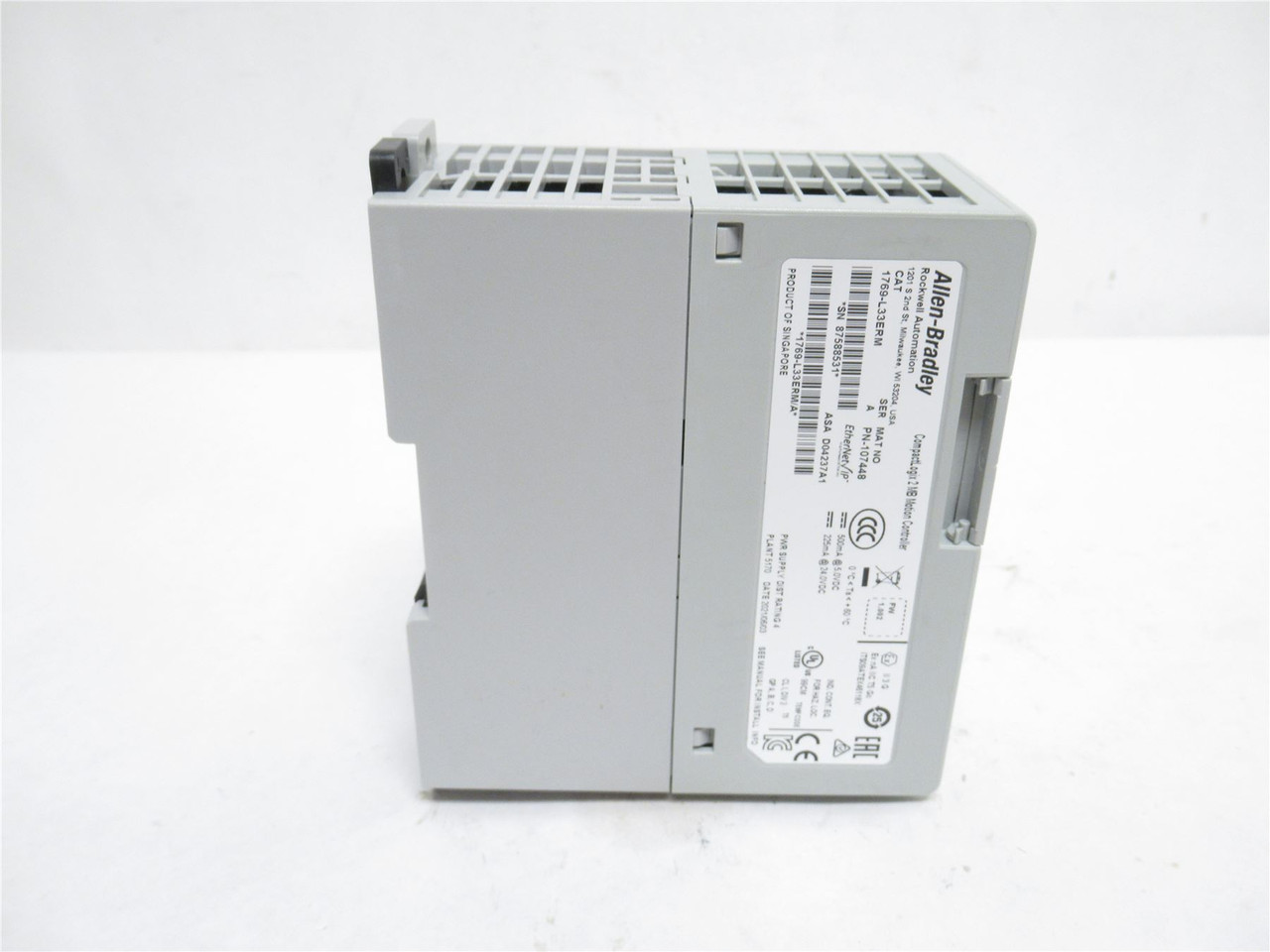 Allen-Bradley 1769-L33ERM; GuardLogix 5370 L3 Controller; 2MB