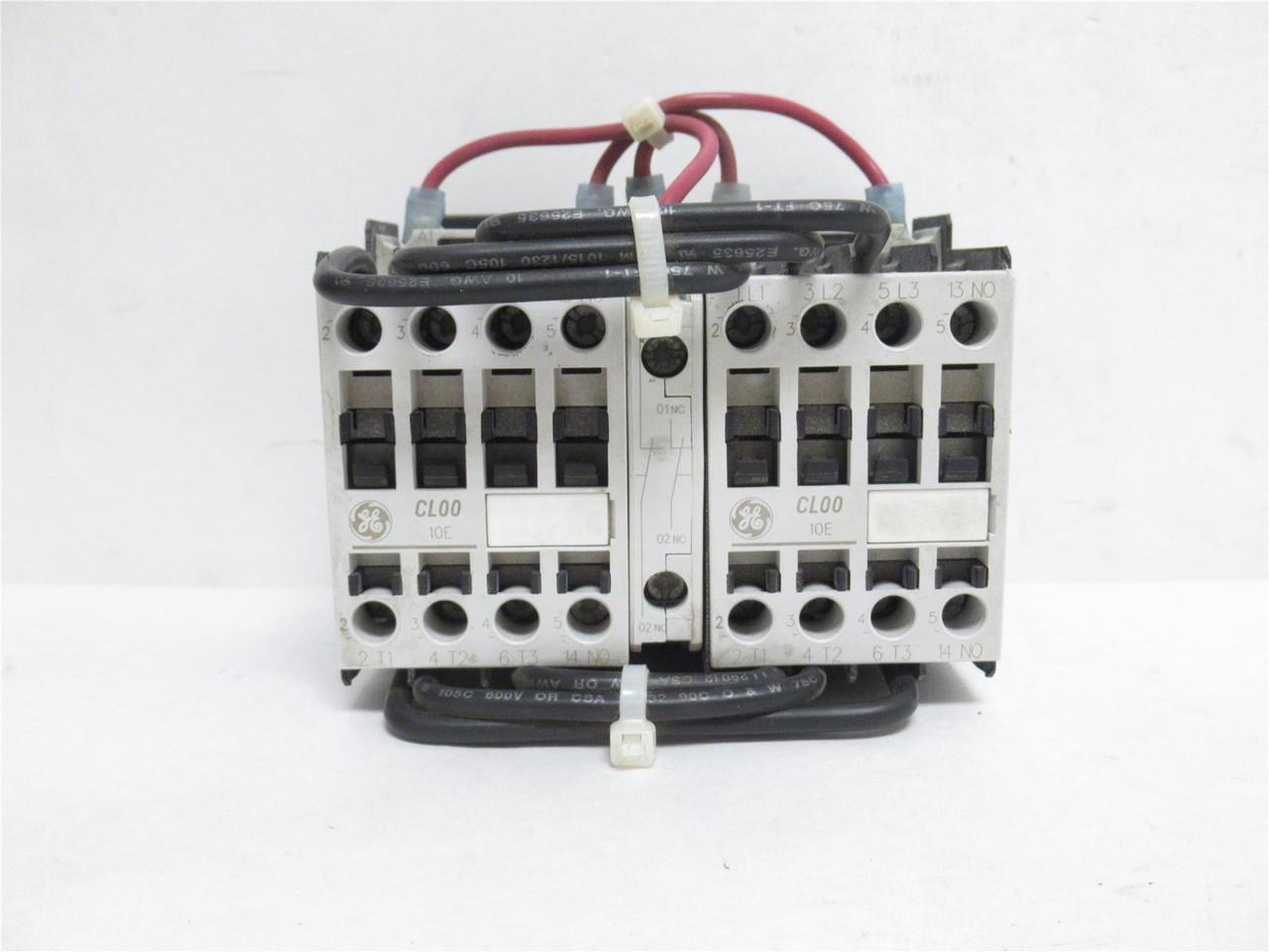 GE LAR00AJ; Reversing Contactor 10A; 3P; 600V; Coil 110/120VAC