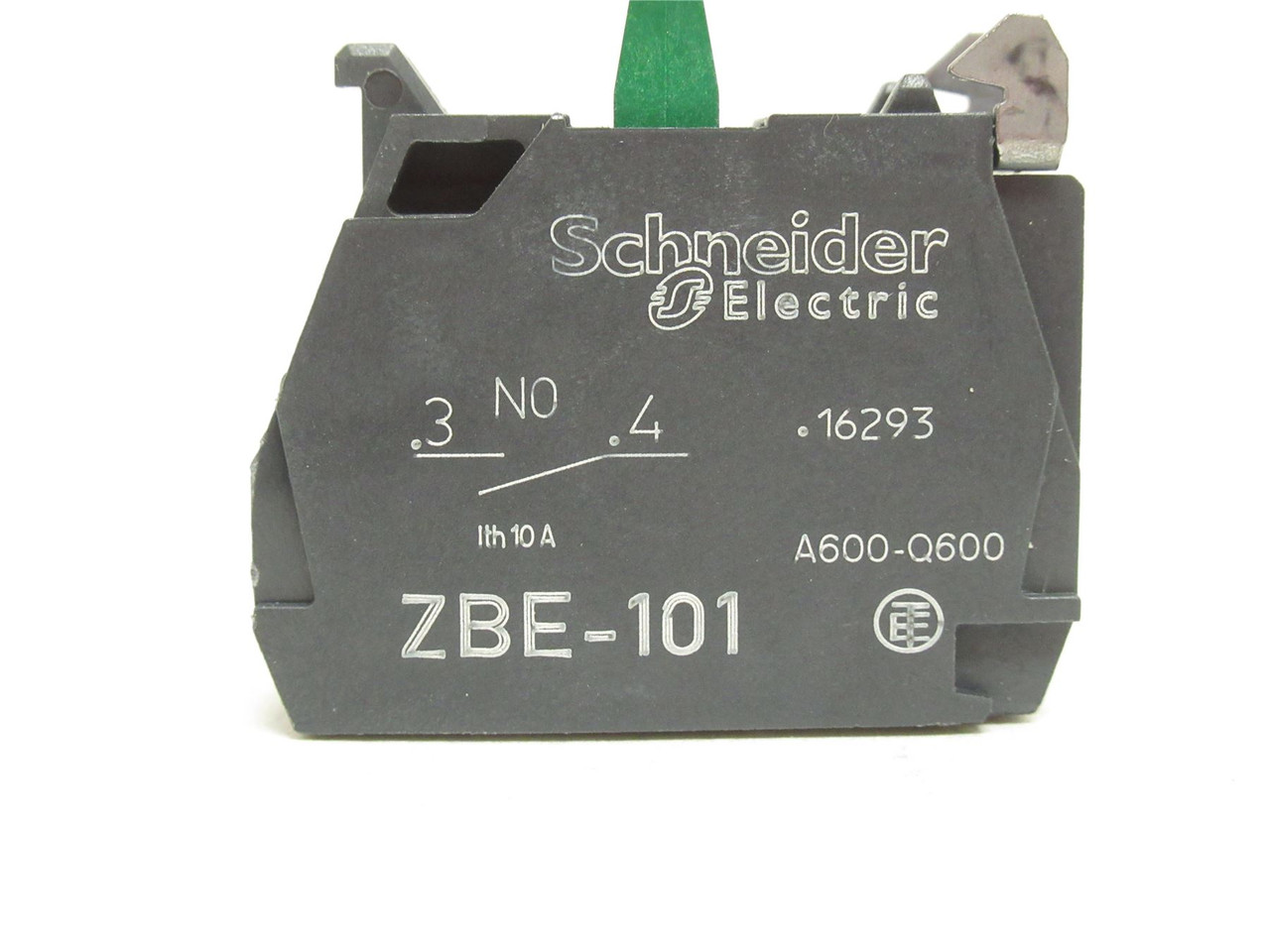 Schneider  ZBE101; Contact Block; 10A; 600VAC; 1-NO; 22mm