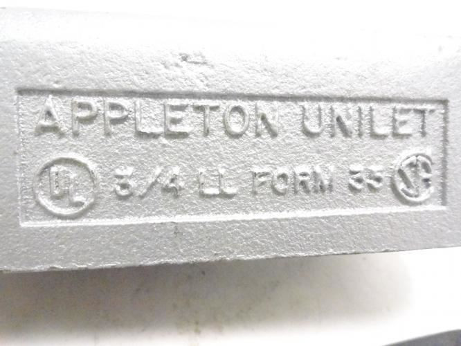 Appleton LL75-A; Conduit Body w/Cover; 3/4" Hub Size
