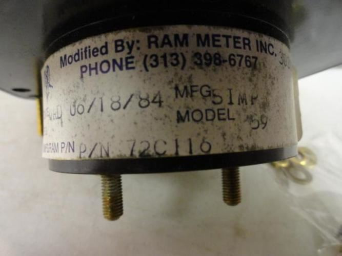 Simpson 72C118; Panel Meter; Model 59