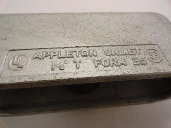 Appleton 1-1/2" T; Tee Conduit; 1--1/2" Hub; Form 35
