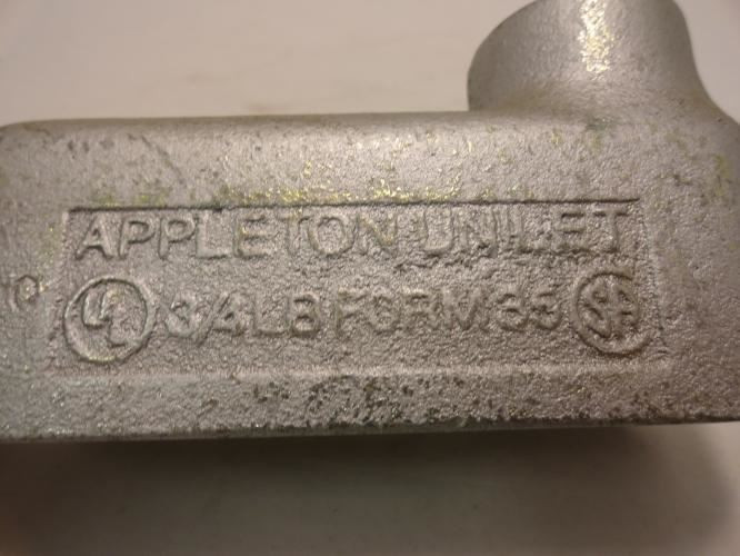 Appleton LB75-M; Conduit Body; 3/4" Hub Size; Form 35