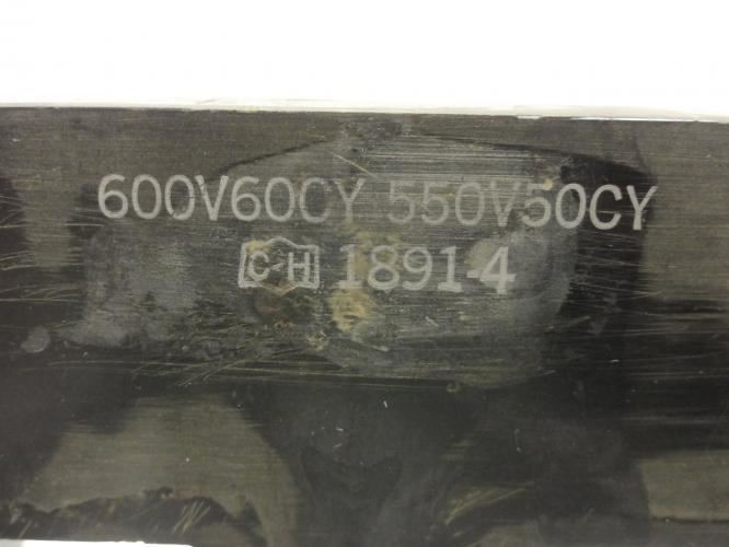 Cutler-Hammer 9-1891-4; Contactor Coil; 550V/600V; 50/60HZ; NEMA 3-5