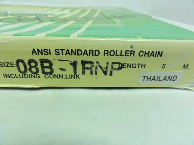 Tyco 08B-1RNP; Roller Chain; # 08B; 5 M Length