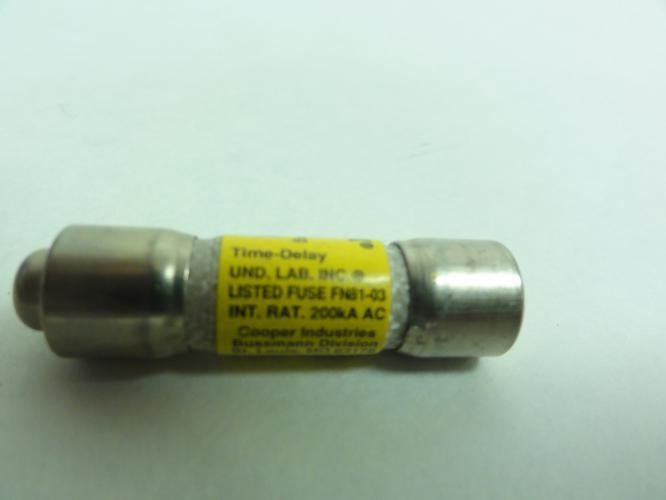 Bussmann LP-CC-6/10; Time Delay Fuse; 600VAC/300VDC; 0.6A