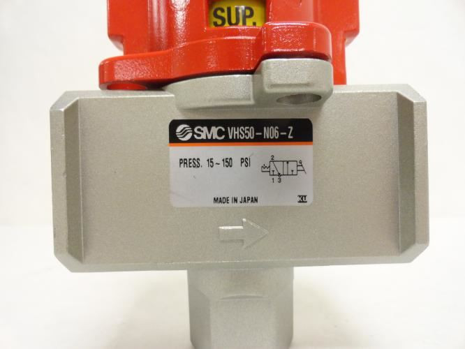 SMC VHS50-N06-Z; Lockout Hand Valve; 3-Port; 3/4"FNPT