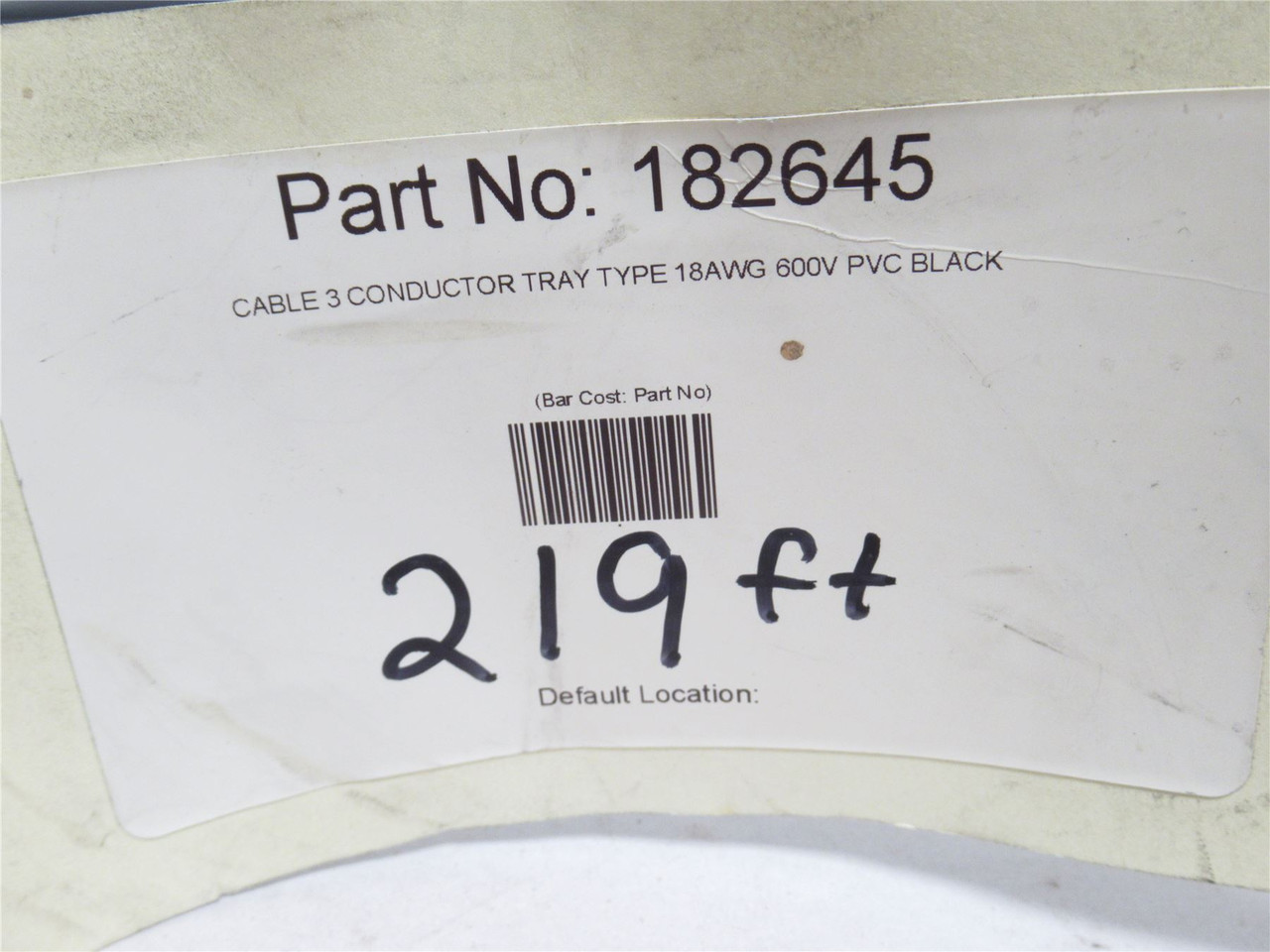 Belden 3089A; Roll-219"; Shielded Tray Cable 600V; 3-Conductor