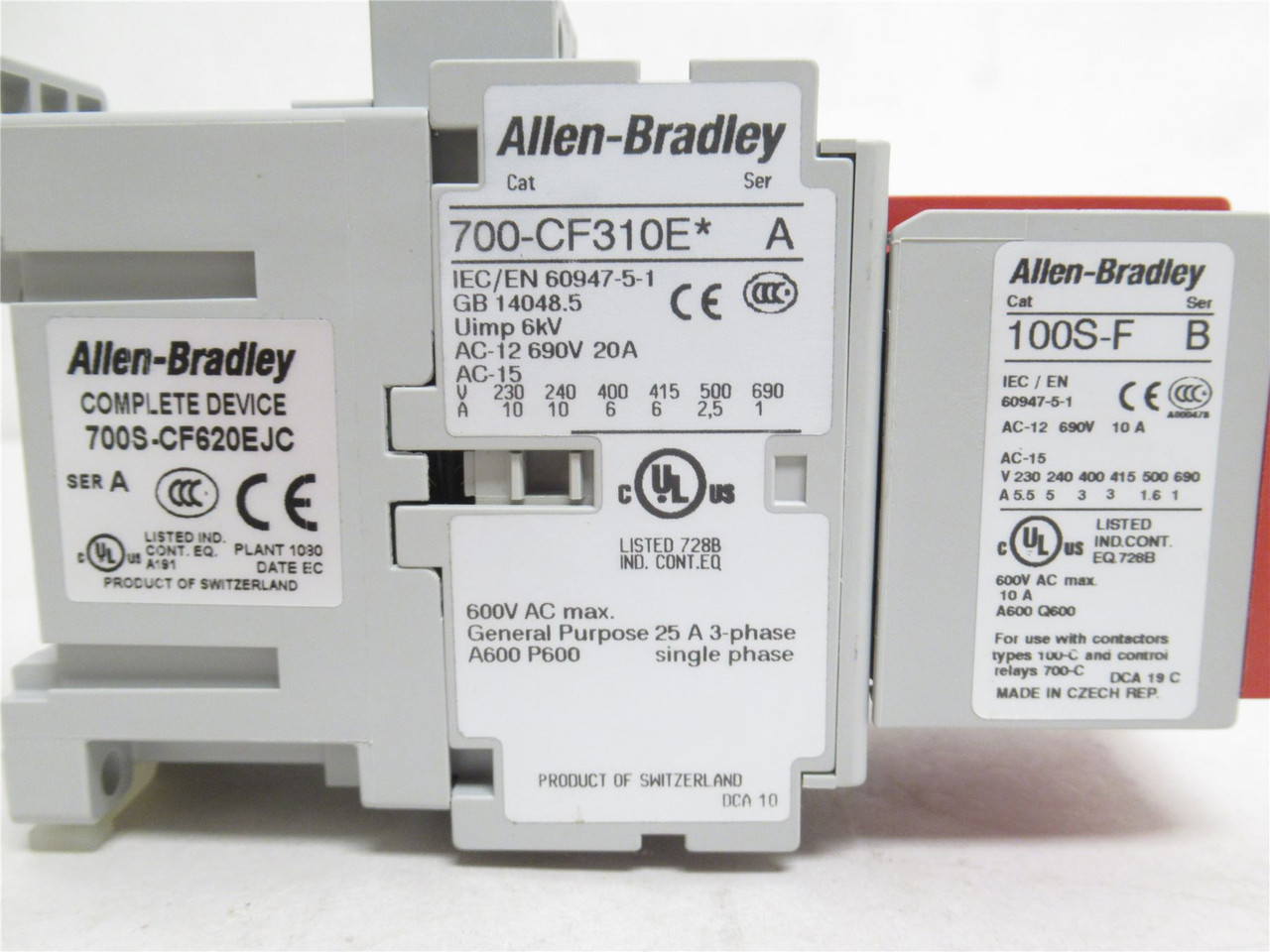 Allen-Bradley 700S-CF620EJC; Relay 24A; 8P; 600V; Coil: 24VDC