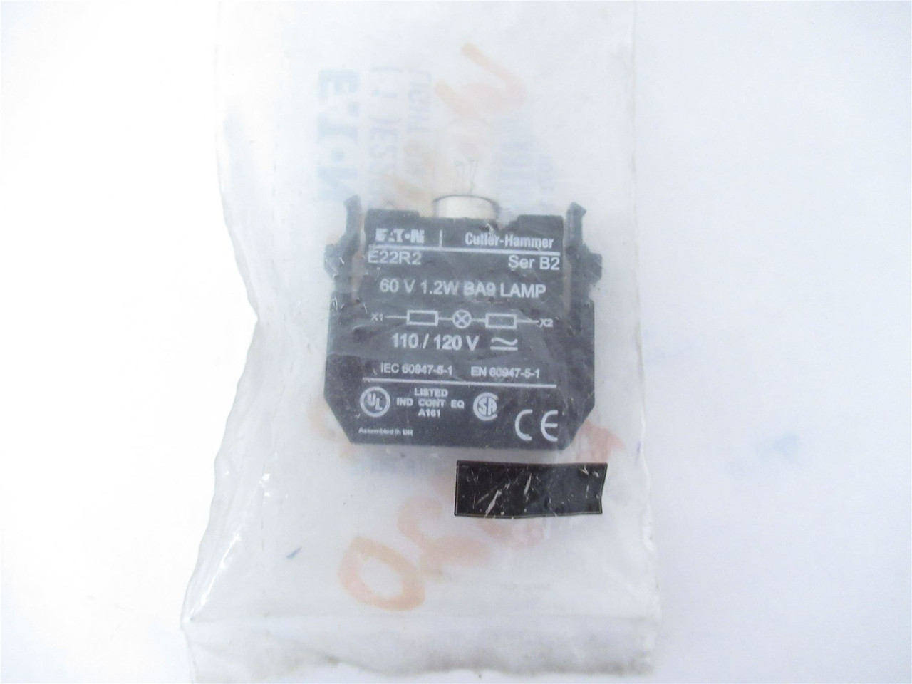 Eaton E22R2; Operator Light Module- 22.5 mm; Incandescent