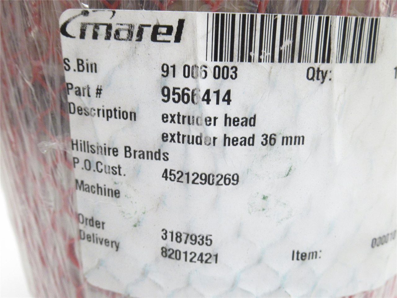 Marel 9566414; Extruder Head Assembly; Size: 36mm