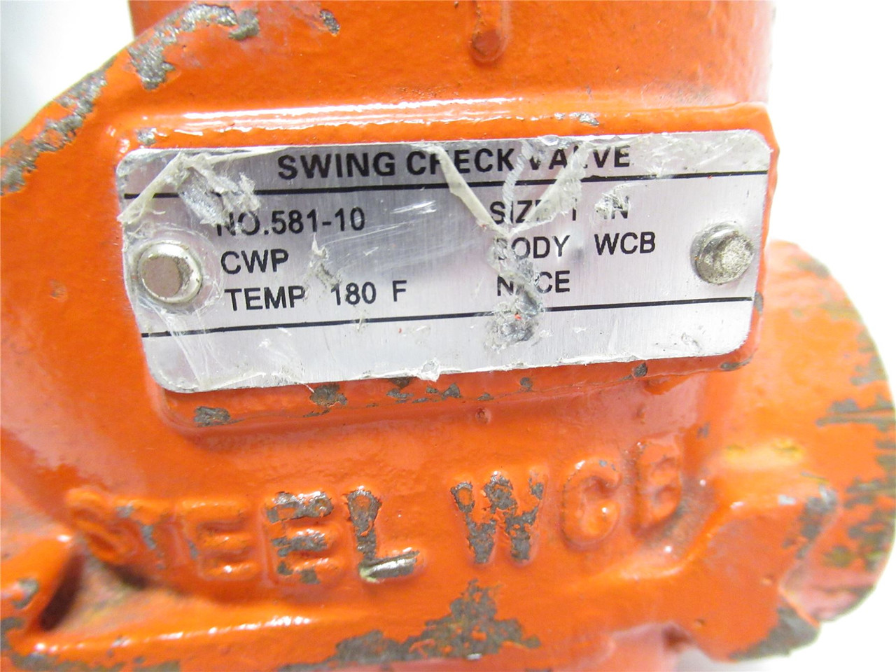 Kosen 581-10; Oil Field Swing Check Valve; 1NPT; 180Deg Fahrenheit