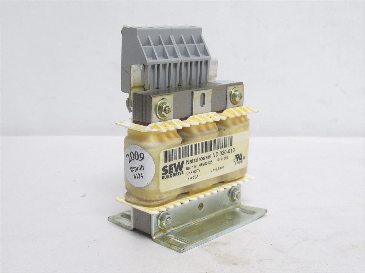 SEW ND-020-013; Line Reactor; 20A; 500VAC; 0.1MH