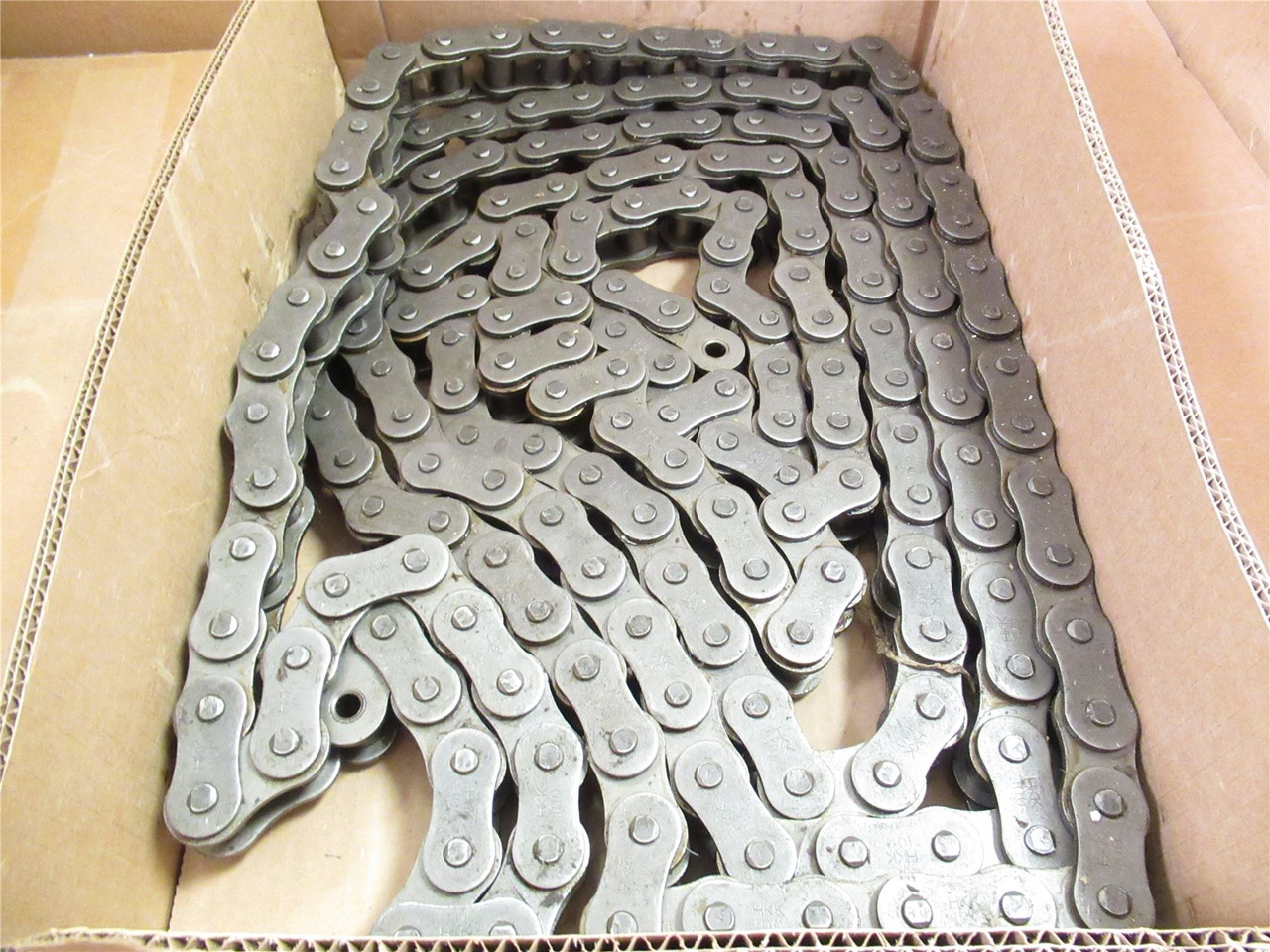 HKK J100RIV10FT; Riveted Chain #100; 10' Long; Single Strand