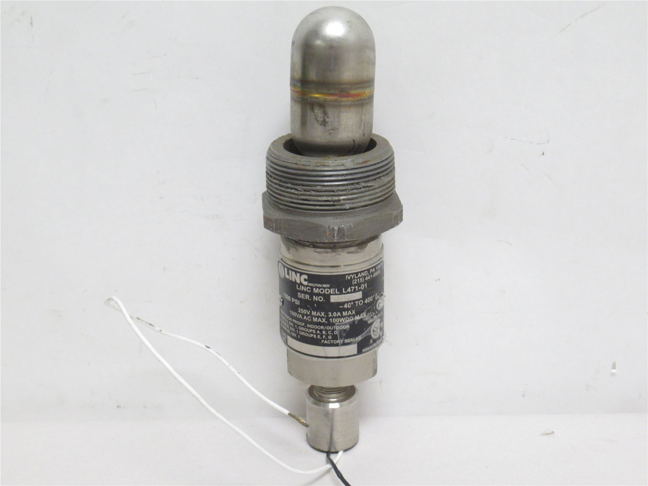 Milton Roy L471-01; Level Control Float Switch; 3A; 250VAC