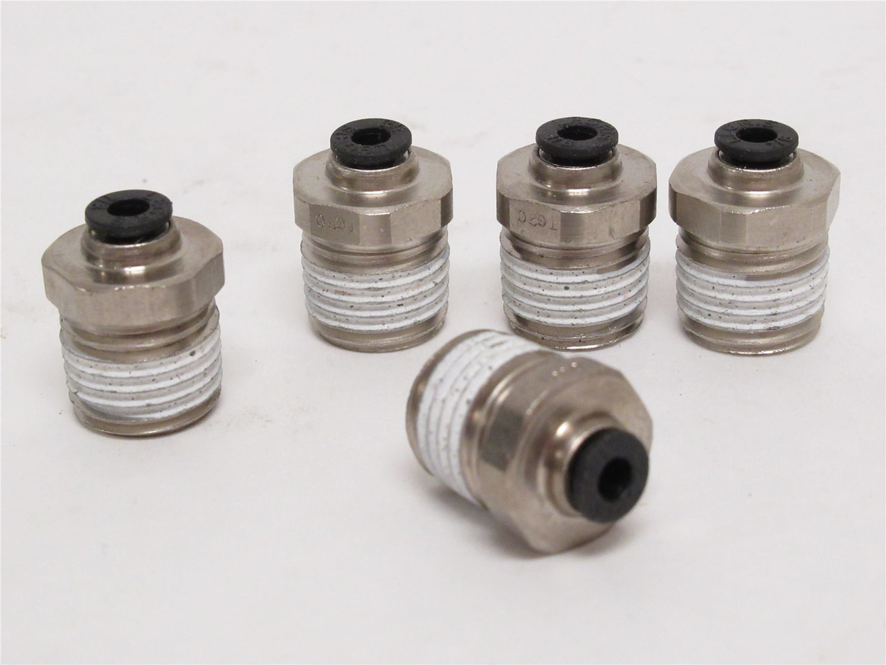Legris 31755314; Lot-5 Brass Connectors; 1/8"PTC x 1/4NPT