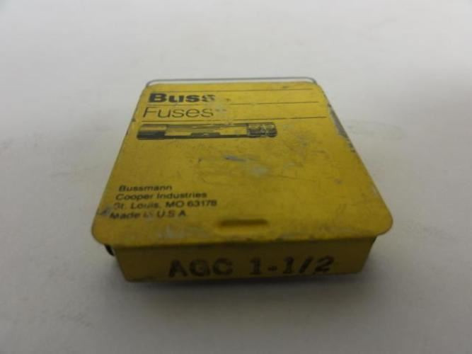 Bussmann AGC 1-1/2; Box-5; Fuse; 1-1/2Amp