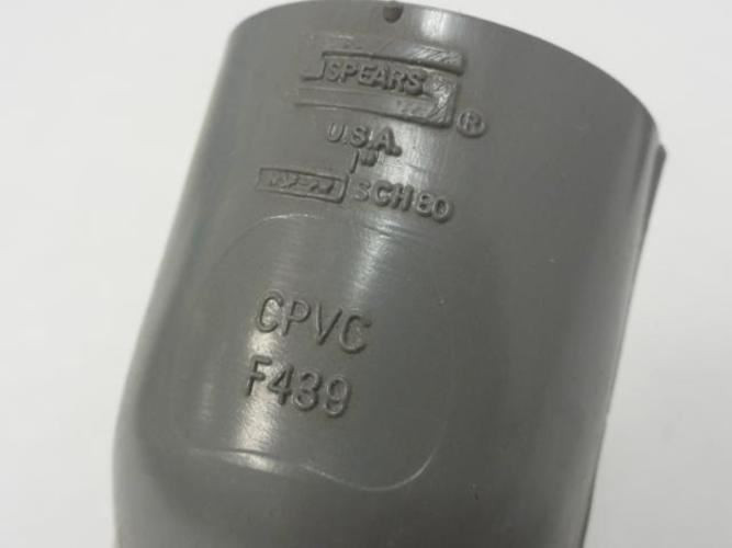Spears F439; Lot-2 CPVC Elbow 45 Degree Fittings 1" NS  SCH 80