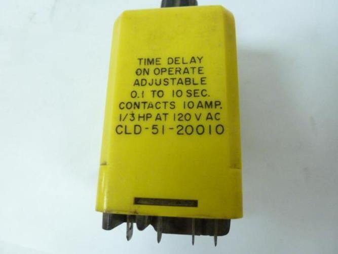 Potter&Brumfield CLD-51-20010; Time Delay Relay 0.1-10 sec