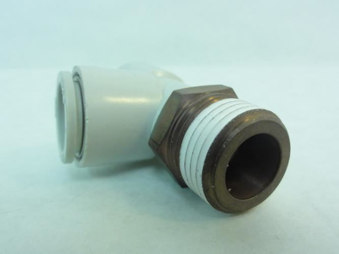 SMC KQ2Y16-04AS; Male Run Tee Fitting; 1/2" NPT; 16mm Tube OD