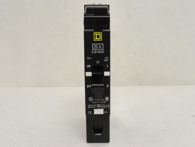 Square D EJB14020; Circuit Breaker; 20A; 1P; 277 Vac