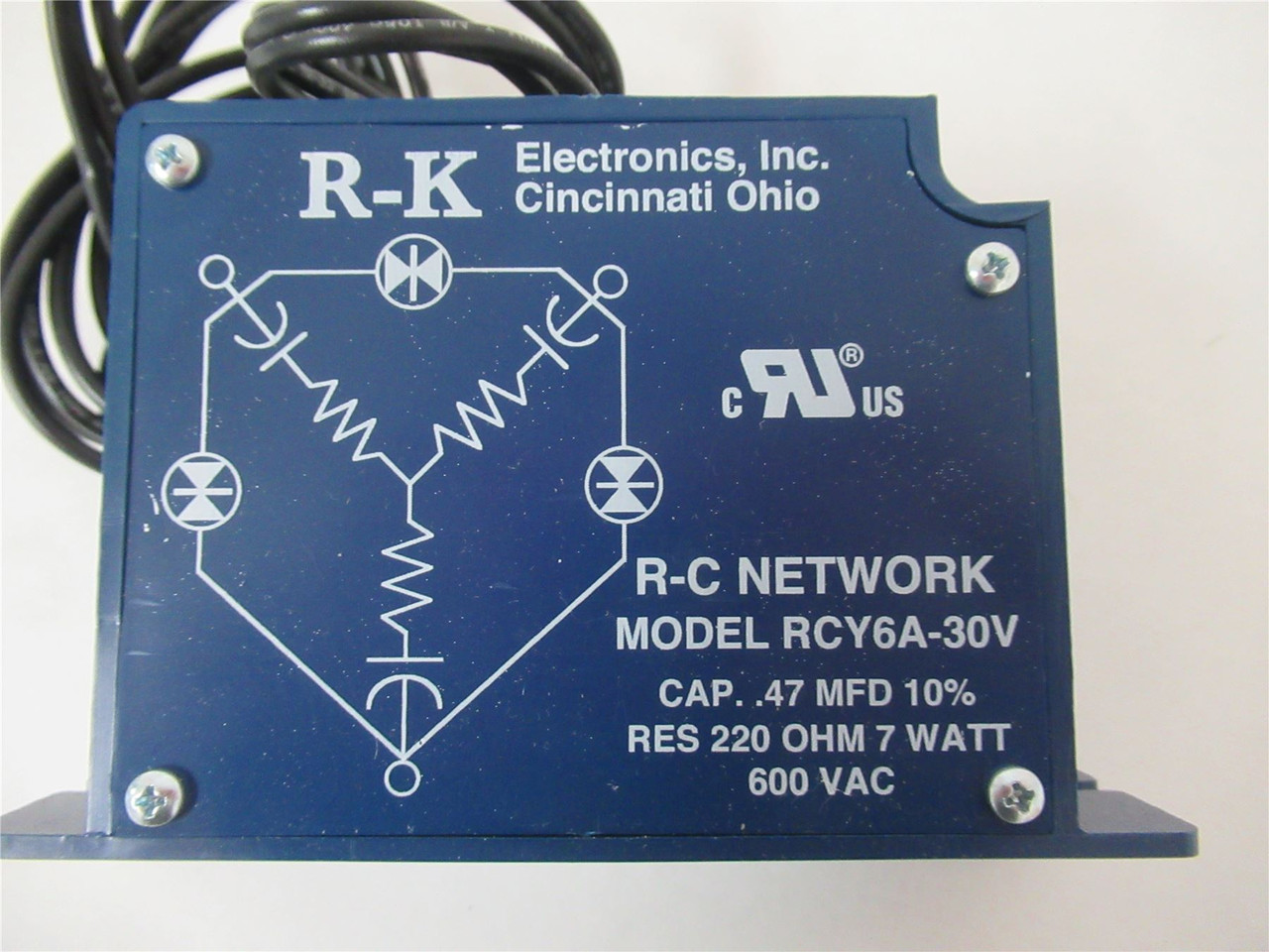 R-K Electronics RCY6A-30V;  Line Filter 600VAC Surface Mount